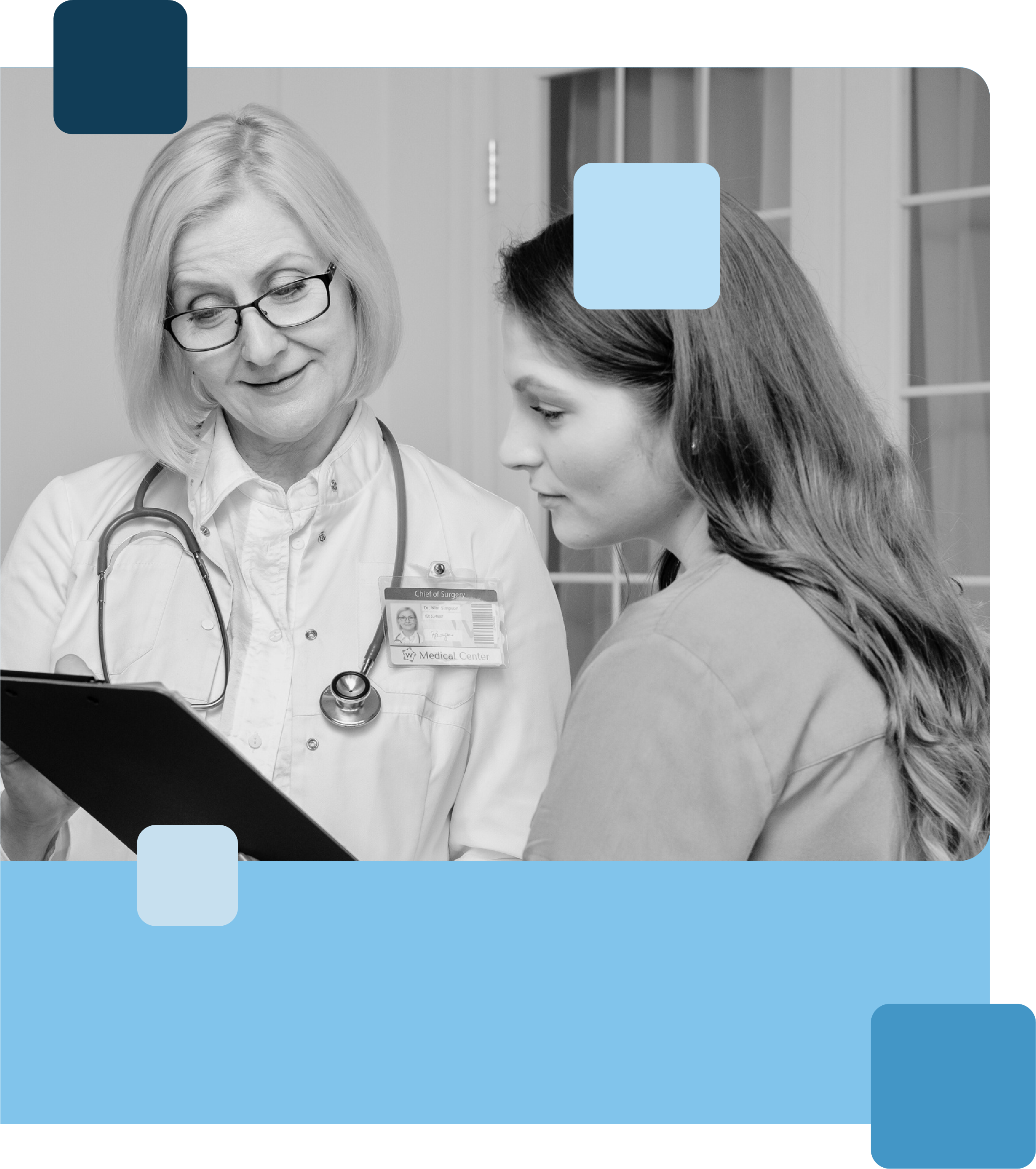 Médica e paciente